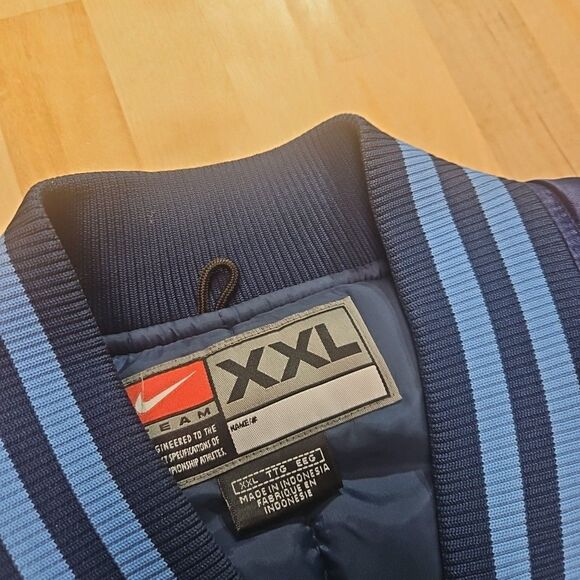 Vintage 90s Nike North Carolina UNC Tar Heels Satin Bomber Jacket Men’s Size XXL - Picture 2 of 16